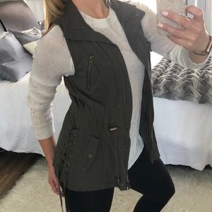 Miami Dark Green Layering Vest